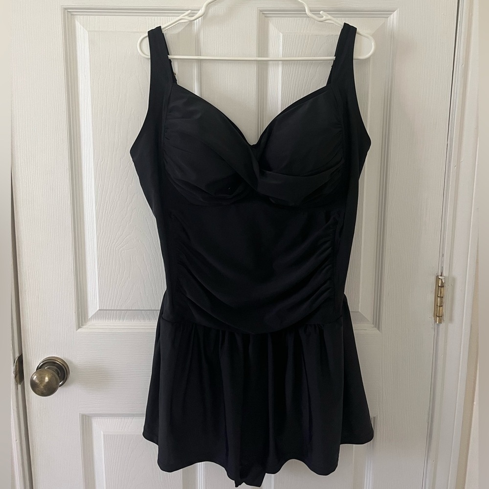 Sea & Sand Black Swimsuit Dress